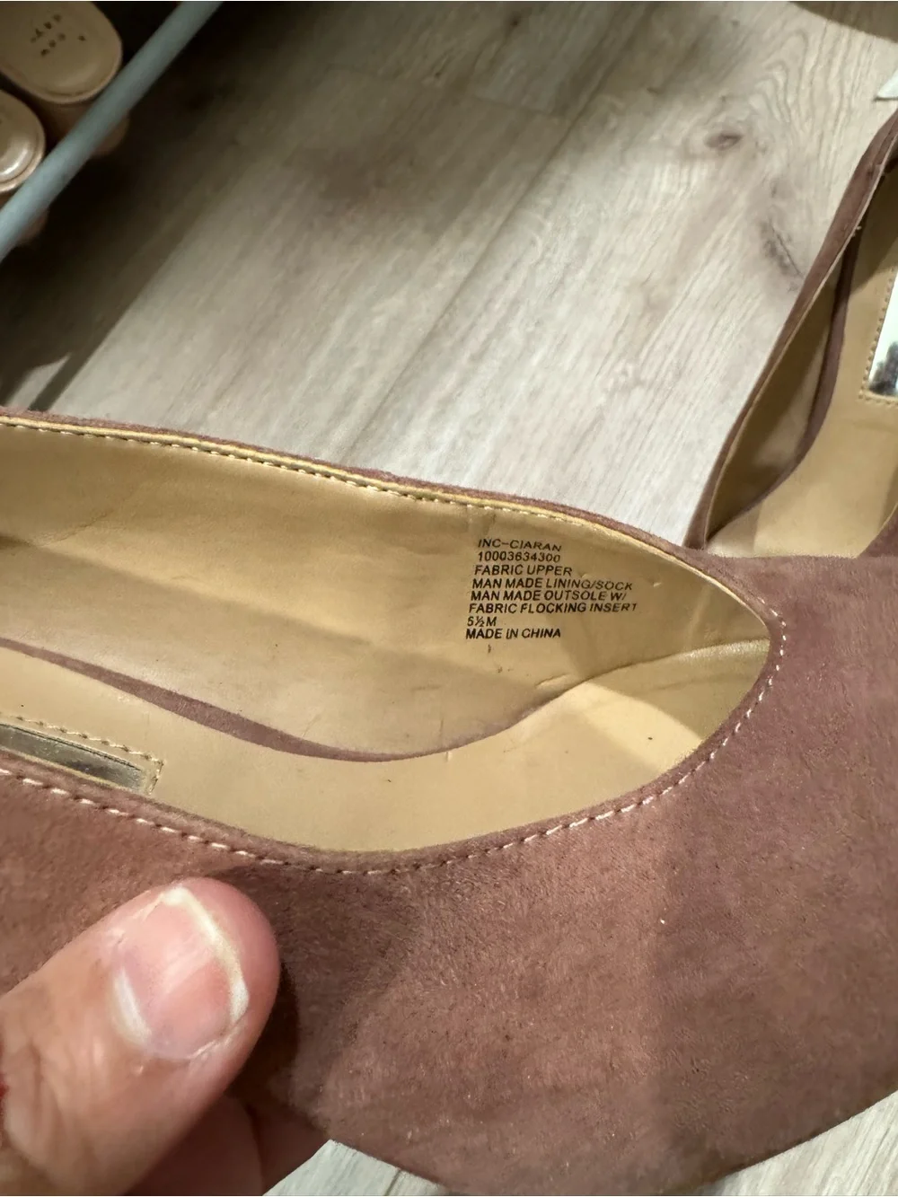 INC Pointed Toe Suede Pumps in Brown